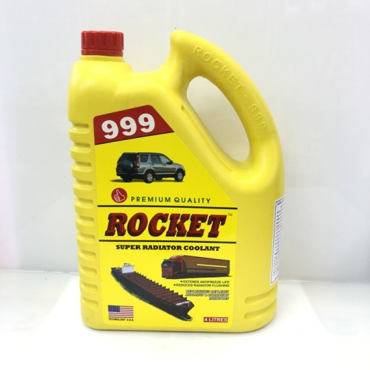 NƯỚC LÀM MÁT ROCKET 999 XANH 4L CHO XE MÁY, Ô TÔ, XE TẢI